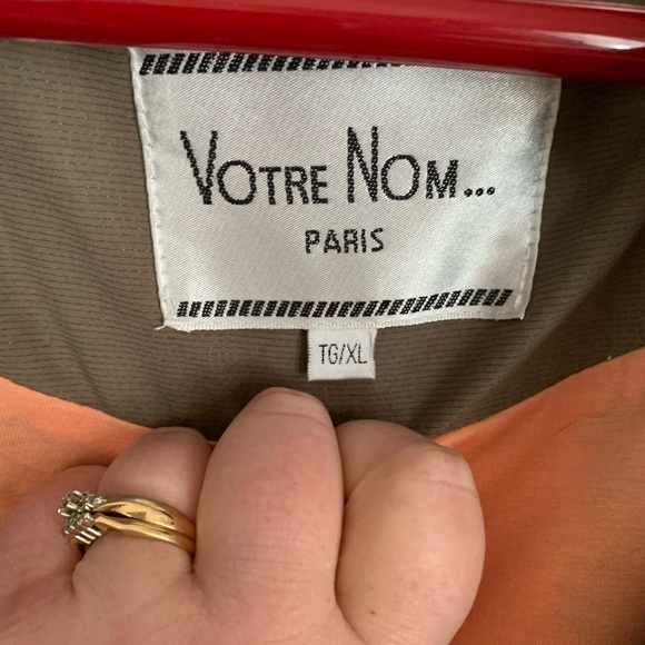 Votre Nom trench coat, quality, lined, belted, pockets, tan, double breasted, XL - Picture 3 of 15